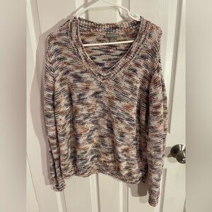 Falls Creek Multicolor V-Neck Sweater